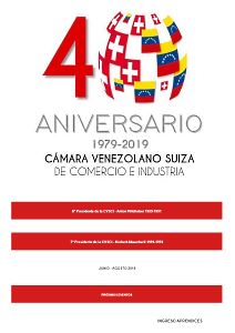 Portada Boletín Junio-Agosto 2019 - Cámara Venezolano Suiza de Comercio e Industria