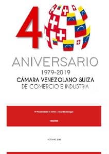 Portada Boletín Octubre 2019 - Cámara Venezolano Suiza de Comercio e Industria